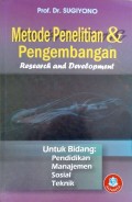 Metode Penelitian Dan Pengembangan Research And Development