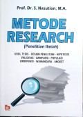 Metode Research : Penelitian ilmiah